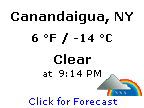 Click for Canandaigua, New York Forecast